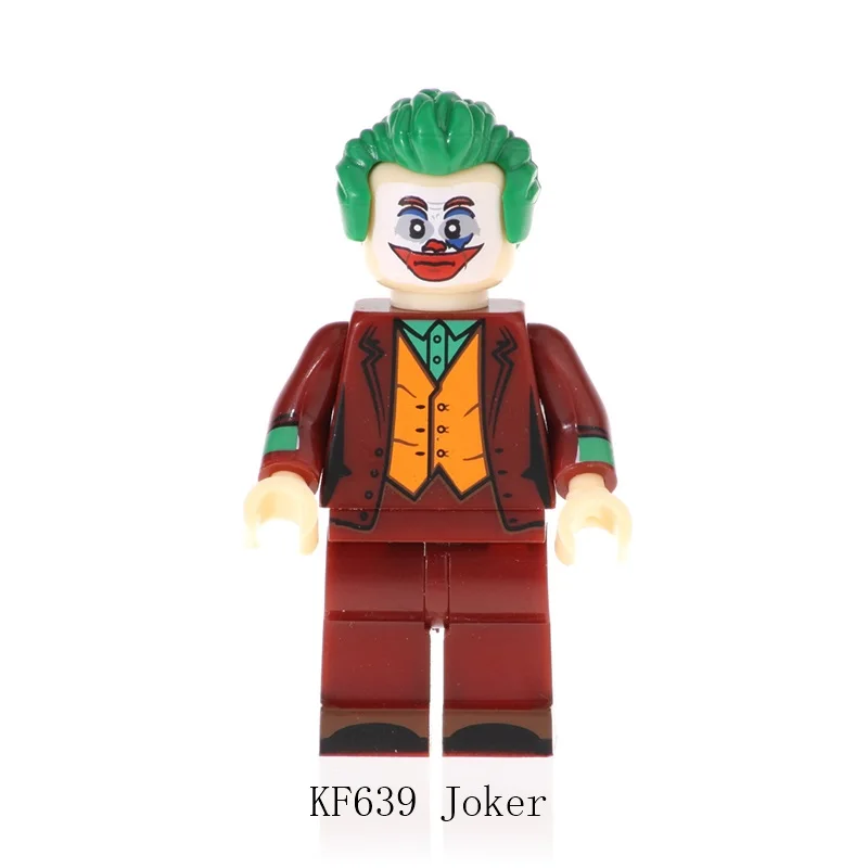 20 шт. строительные блоки джокер фильм клоун Pennywise Redux с желтой доской Freakazoid Фигурки игрушки для детей KF6110 - Цвет: KF639 20Pcs No Box