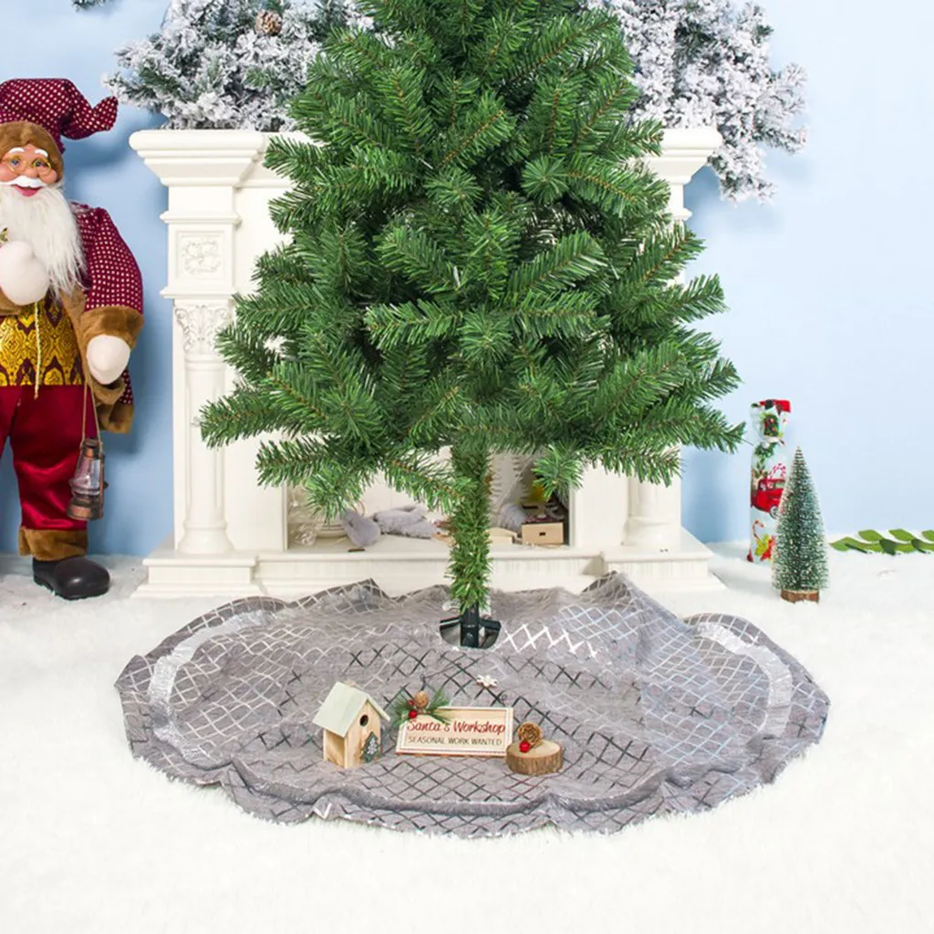 

Christmas Tree Skirts Under The Christmas Tree Ground Around Floor Mat Christmas tree ornament 2019 falda arbol navidad#C