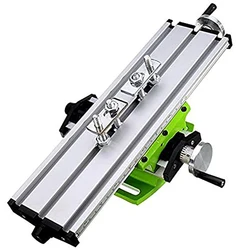 Table de travail multifonctionnelle pour Mini fraiseuse X Y, étau Portable, banc composé de 2 axes de réglage, glissière transversale pour le travail du bois 