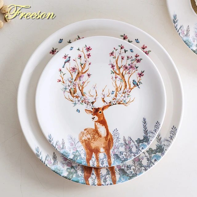 Plates – Elk and Friends