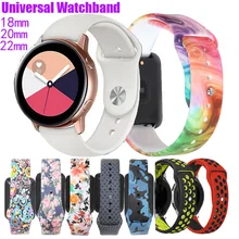 18 20 22 мм силиконовый ремешок для часов для samsung gear S3 для Xiaomi Amazfit 2 Stratos Amazfit Pace Quick Release двойной цвет