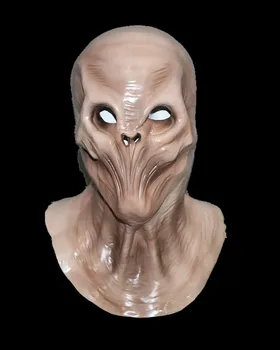 

Hot-sale Deluxe Alien Mask Halloween Costumes Horror Masks Latex Monster Alien Head Mask