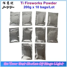 10bags Ti Powder 200g/Bag Titanium Metal Powder For Cold Spark Fountain Fireworks Sparkular Machine Consumables Powder  MSDS