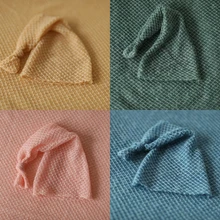 Детская зимняя Панамка шапочки Детские фотосессии новорожденные фотографии реквизит позирует ребенка мохер ткань марли фон