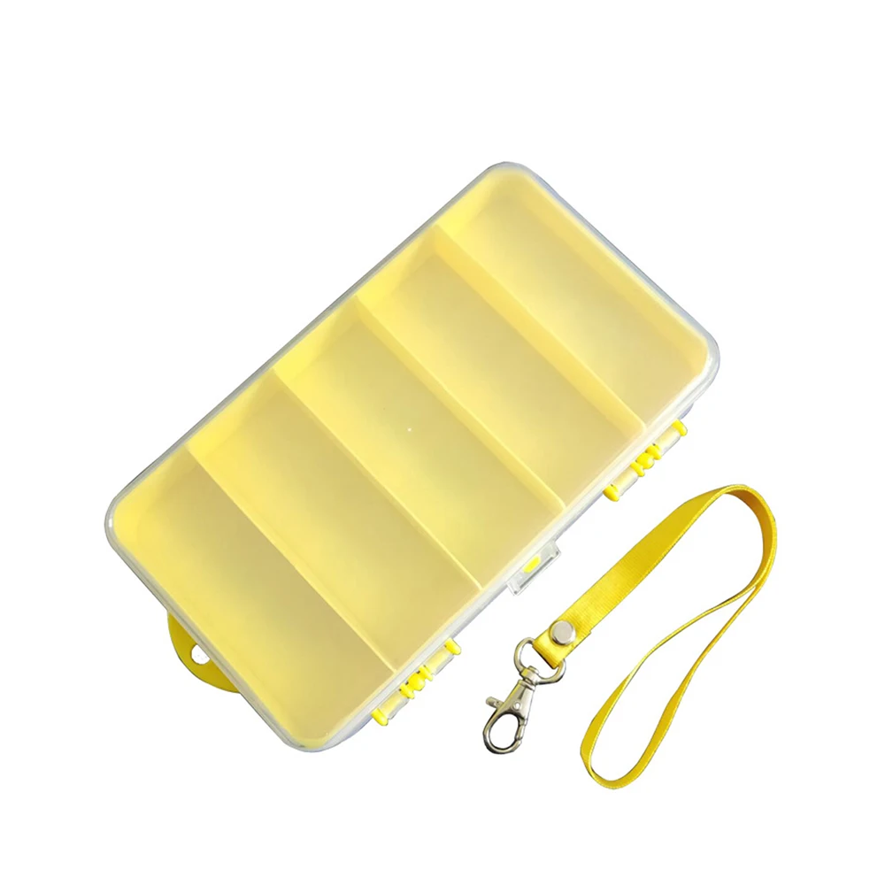

Waterproof Double Layer Two Sided Fishing Tool Box Lure Box With Lanyard Storage Box Fake Bait Accessories Box Fishing Gear Box