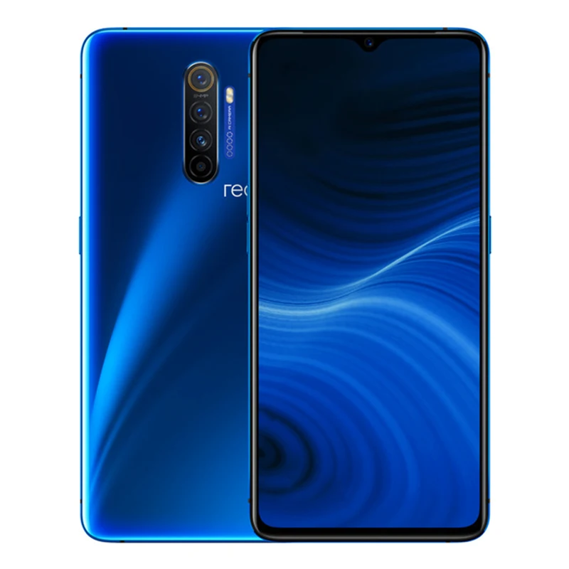 Глобальная версия realme X2 Pro Snapdragon 855 Plus 8 ГБ 128 Гб ПЗУ 6," NFC мобильный телефон 64 мп четырехъярусная камера 50 Вт Супер VOOC Быстрая зарядка - Цвет: Синий