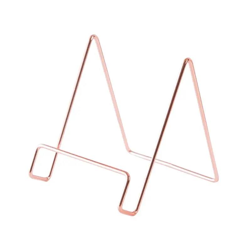 

Creative Geometric Storage Rack Simple Wrought Iron Organizer Book Stand Holder