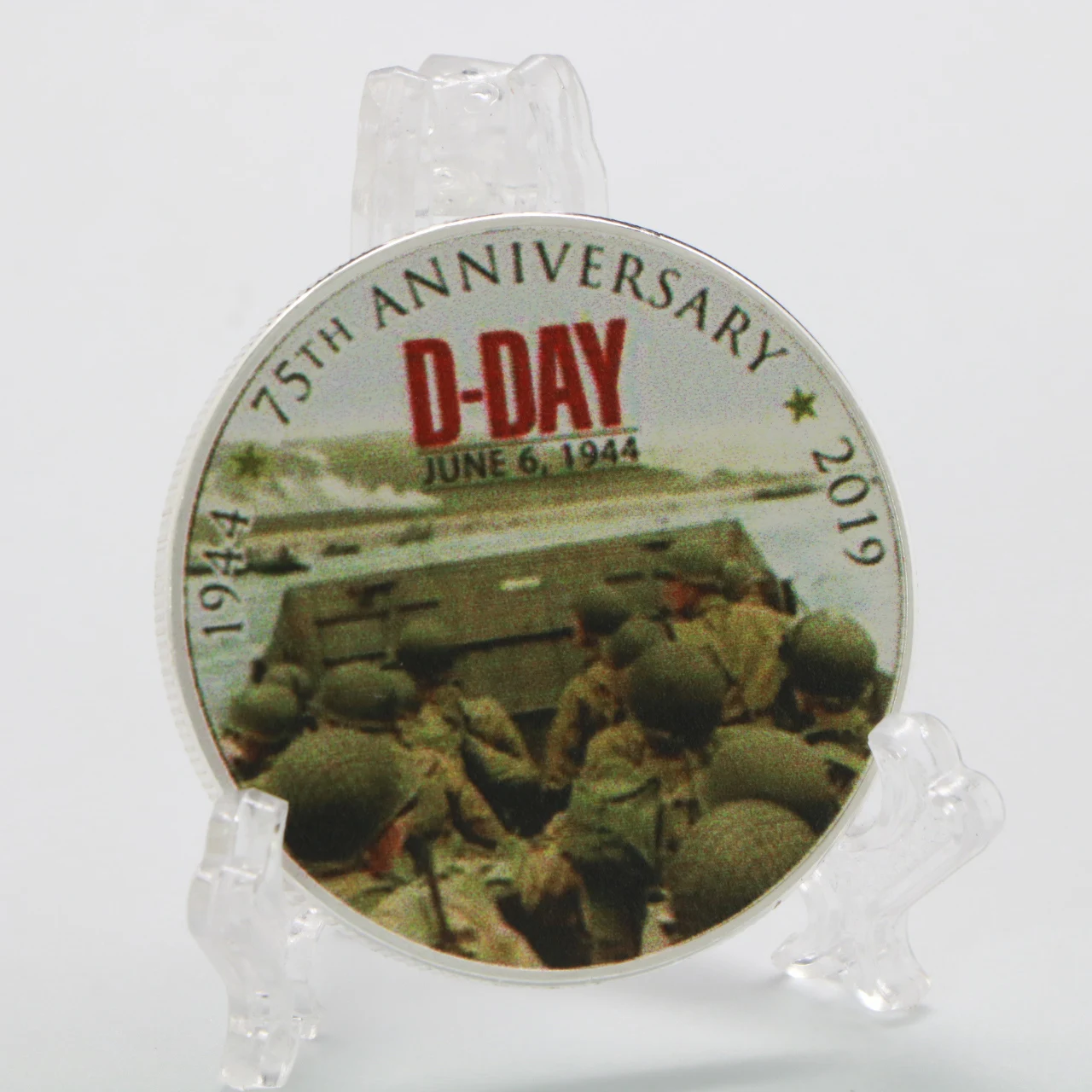 D-DAY Silver Coin 75th anniversary of Normandy landing Commemorative Coins Souvenir Gift Home Decoration | Дом и сад