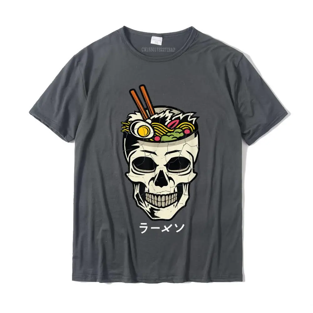 Casual Short Sleeve Tops Shirts Summer Autumn O-Neck All Cotton Men T-shirts Unique Casual Sweatshirts Graphic Vintage Japanese Ramen Noodles Skull Brain Graphic T-Shirt__MZ16621 carbon