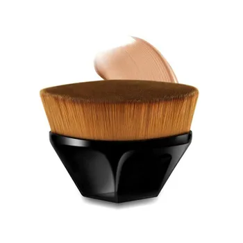 Pennello per trucco a sei angoli Kabuki pennello per fondotinta impeccabile per Set di pennelli per trucco liquido trucco sintetico morbido cosmetico per le donne