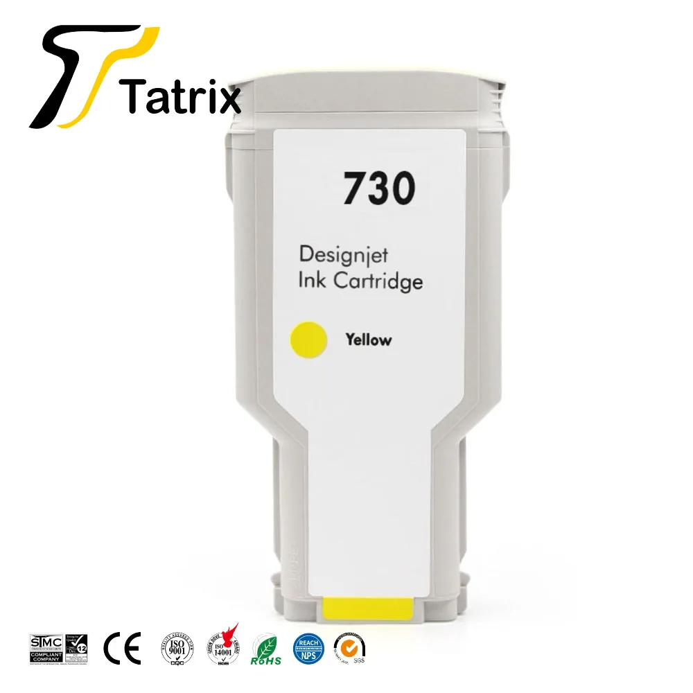 Tatrix-HP Designjetプリンター用のインクカートリッジ,730  hp730,t1600,t1600dr,t1700,t1700dr,t2600,t2600dr,プリンター