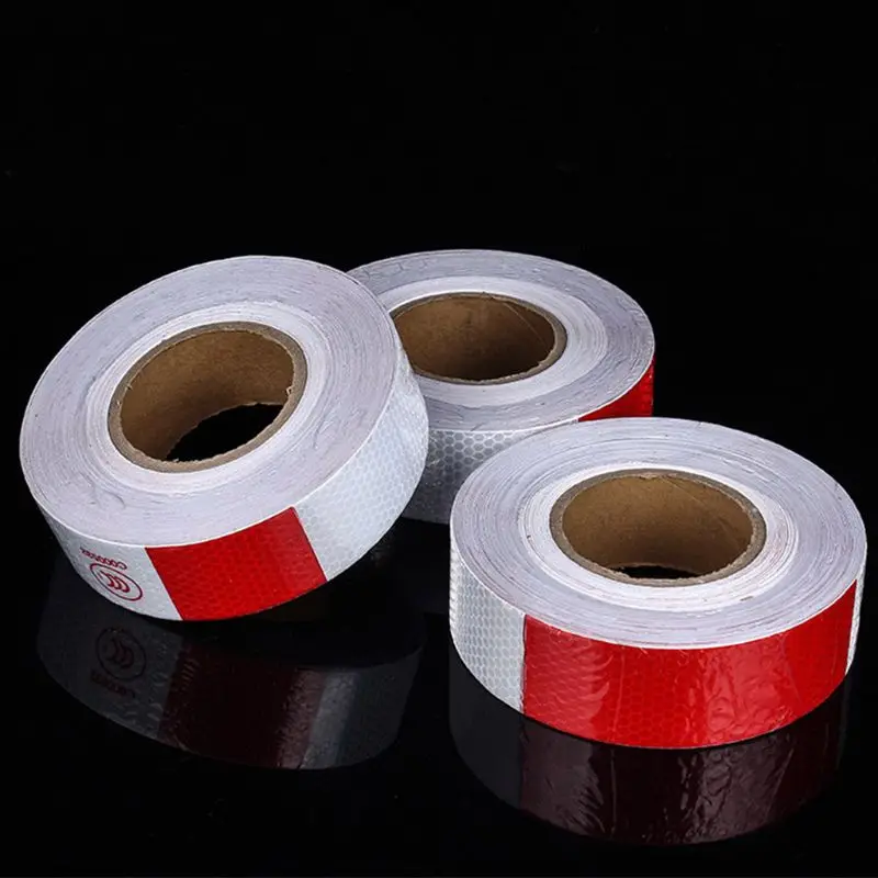 Светоотражающие Предупреждение ющие наклейки водонепроницаемые красные и белые