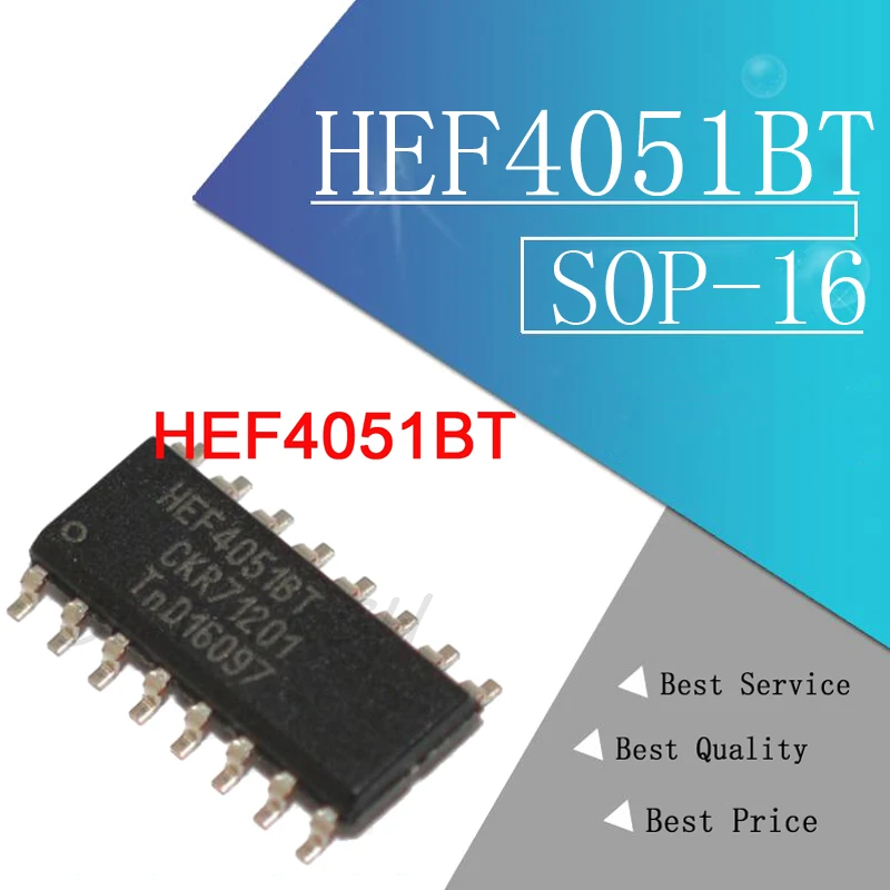 10 шт. HEF4051BT HCF4051BM CD4051BM SOP16 | Электронные компоненты и принадлежности