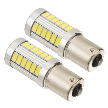 

Pair 1156 BA15S P21W Car LED Turn Signal Light Auto Parking Reverse Brake Lamp White Light