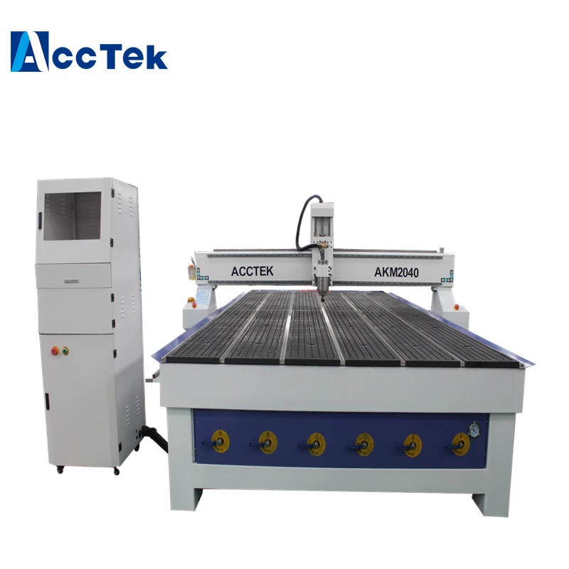 Высокоточный фрезерный станок с ЧПУ Acctek 2040 с 3.0kw шпинделем водяного охлаждения для обработки древесины