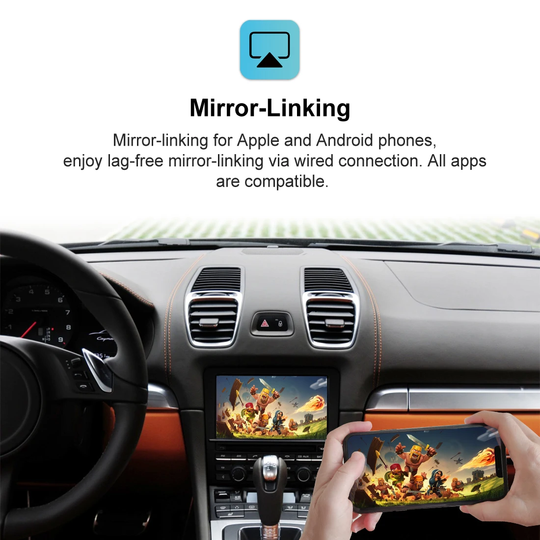 JoyeAuto for Porsche 911 991 Cayenne Macan Panamera Bosxter Cayman 2010-2018 Wireless Apple Carplay Android Auto Mirrorlink Box