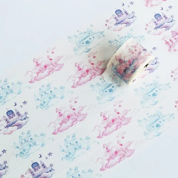 

3cmx5m Dream Gradient Castle Cloud Masking Tape Album Scrapbooking Decor Paper Washi Tape