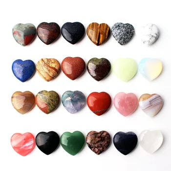 

1Pc Natural Crystal Heart Shape Pendant Amethyst/ Fluorite Gemstone Necklace Reiki Healing Gift