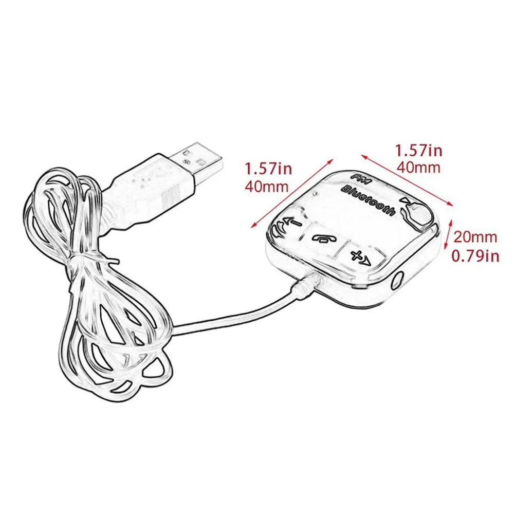 Мини Bt760 Автомобильный Mp3 беспроводной музыкальный плеер Hands-Free, fm-передатчик с двойной Usb зарядкой
