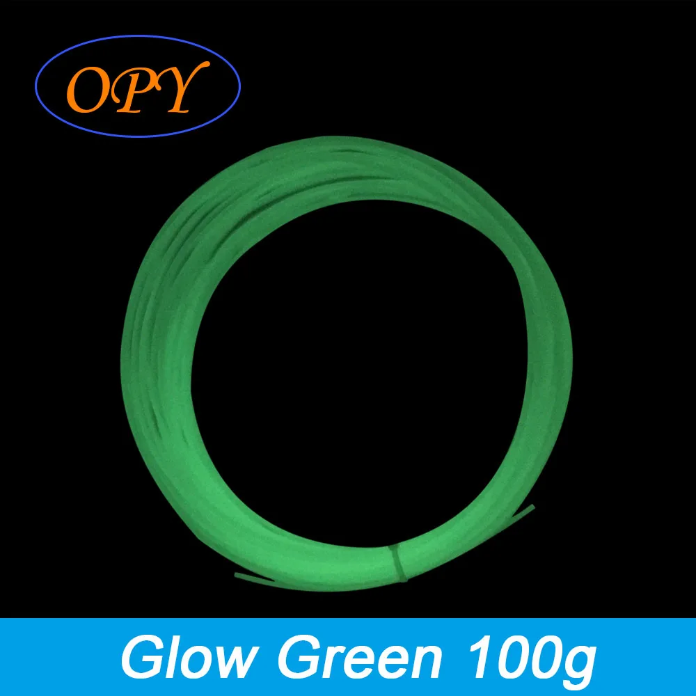 filament pla 1.75 Glow In Dark Filament 1.75Mm 1Kg Sky Blue 3D Printer Plastic 10M 100G Sample Red Green Purple clear petg filament 3D Printing Materials