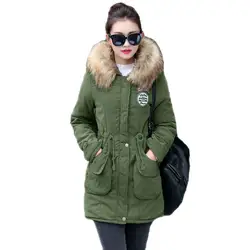 Новые длинные женские парки, женская зимняя куртка, пальто, толстая хлопковая теплая куртка, женская верхняя одежда, парки размера плюс