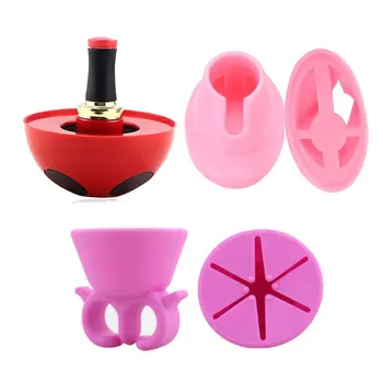 

1pcs Rubber Spill Proof Wearable Nail Gel Polish Holder Tilter Feature Varnish Bottle Stand Nail Art Display Manicure Tools