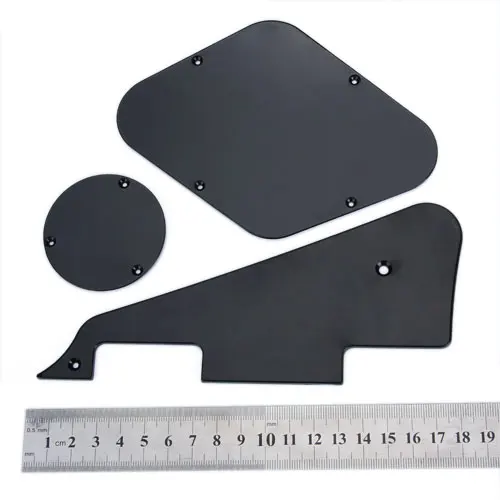 Черный Scratchplate накладку полости крышка выключателя набор для гитары