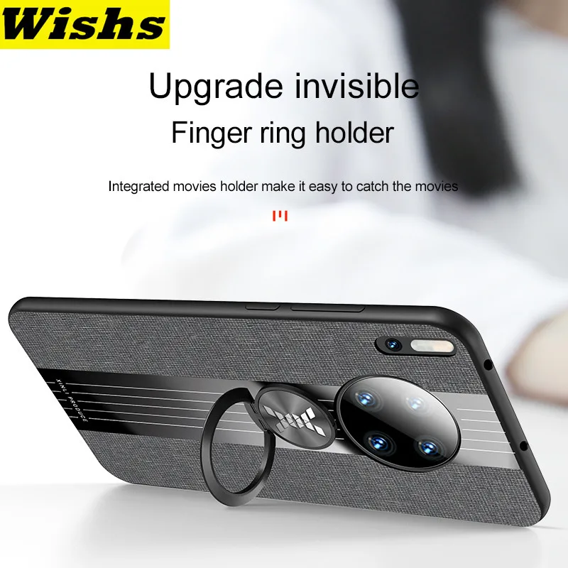 

Finger Ring Stand Holder Anti-fall Cloth Case For Huawei P30 Pro P20 Pro Mate 30 Mate 20 Pro Honor 20 Pro Honor 20 Pro V20 10 9X