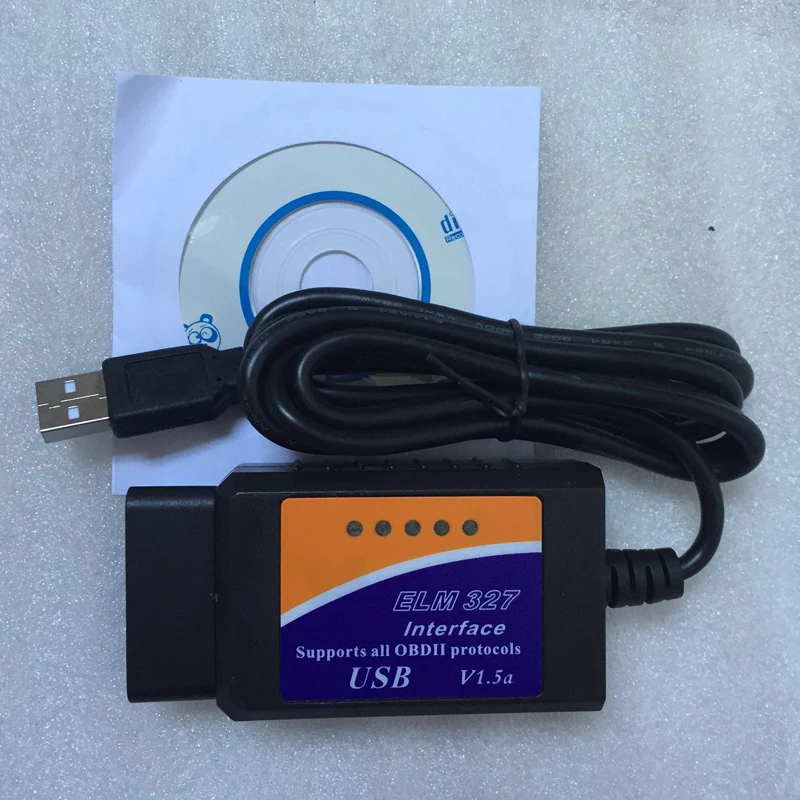 Автомобильный usb сканер elm 327 v1.5 obd2 elm327 интерфейсный кабель USB OBDII Диагностика 2