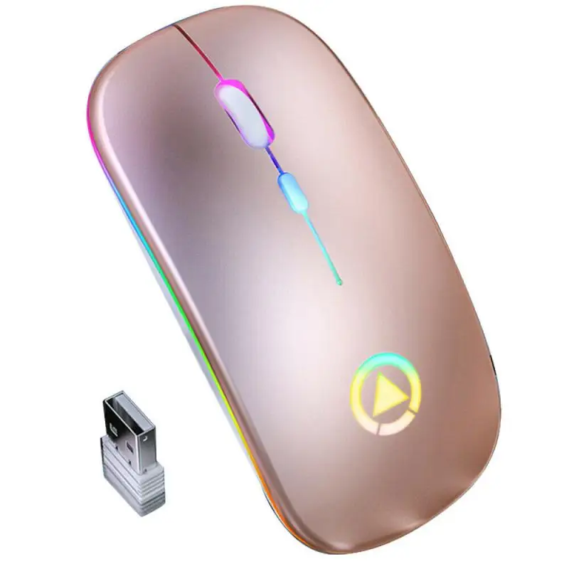 

1600 DPI Wireless Mouse Silent Computer Mouse Rechargeable Mice Ergonomic Mause 2.4Ghz USB Wireless Mice For Apple Mac PC Laptop