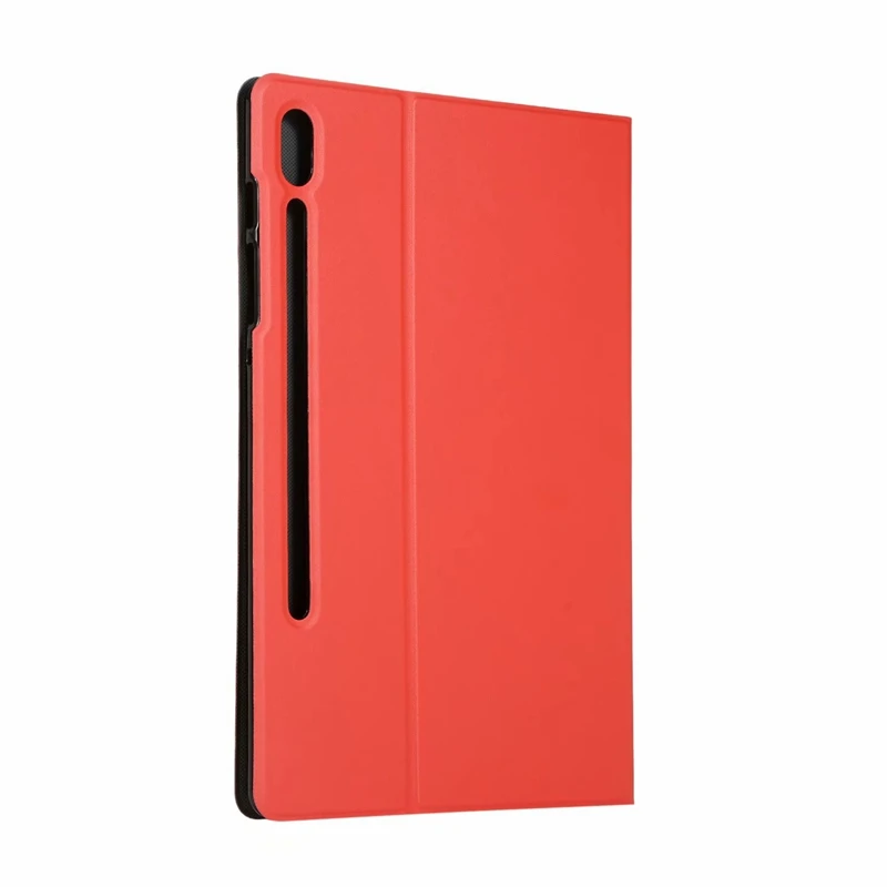 Красный Для samsung Galaxy Tab S6 T860 T865 10,5 дюймов Чехол pu кожаный Стенд планшет ТПУ чехол для samsung SM-T860 Coque+ пленка+ ручка - Цвет: Красный