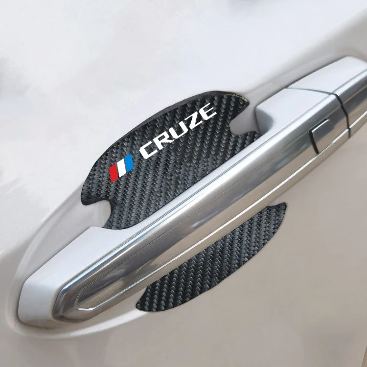 

4PCS Car Accessories Car Door Handle Scratch Protection Door Handle Decal Sticker Tape Auto Decoration for Chevrolet Cruze
