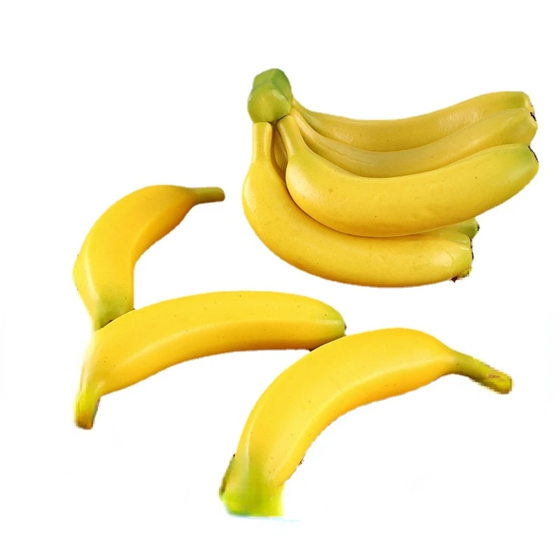 Adornos de frutas y imitación, manojo de plátano falso, para hogar, comedor, tienda, accesorios de decoración para sala de exposición, 1 unidad|Frutas artificiales| - AliExpress