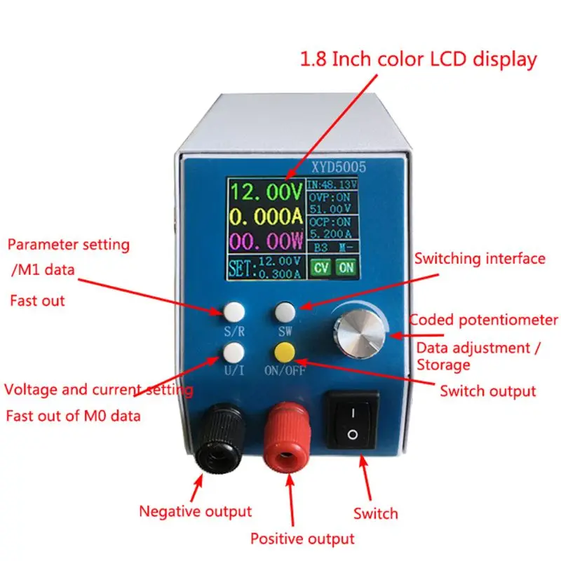 

6-55V DC-DC Adjustable High Precision Digital Power Supply Regulated Module Y1QB