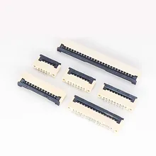 Eclyxun 2 pces fpc conector soquete ffc 1.0mm clamshell inferior tipo de contato 10 p