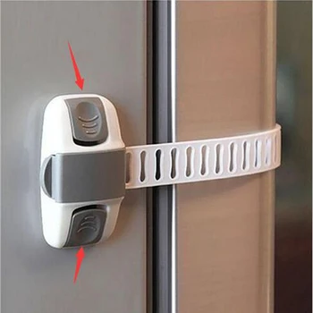

Latch Baby Safety Child Lock Appliance Adjustable Fridge Guard Refrigerator Door Protection Of Children Locking Doors LTT9743