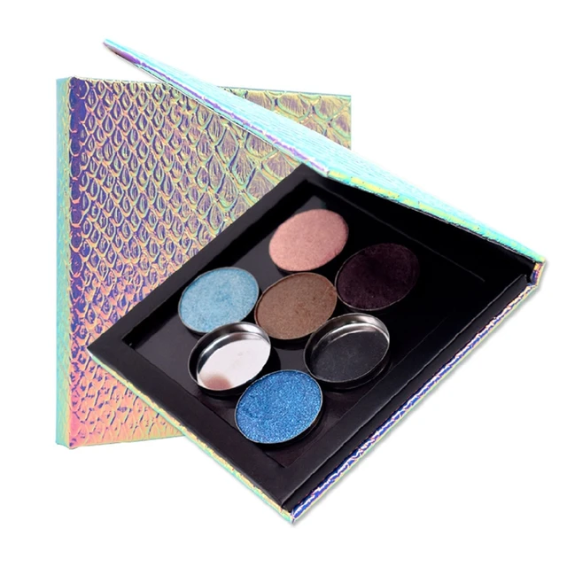 1 Pc Fish Scale Empty Magnetic Makeup Palette DIY Eyeshadow Concealer Case  Holder - AliExpress