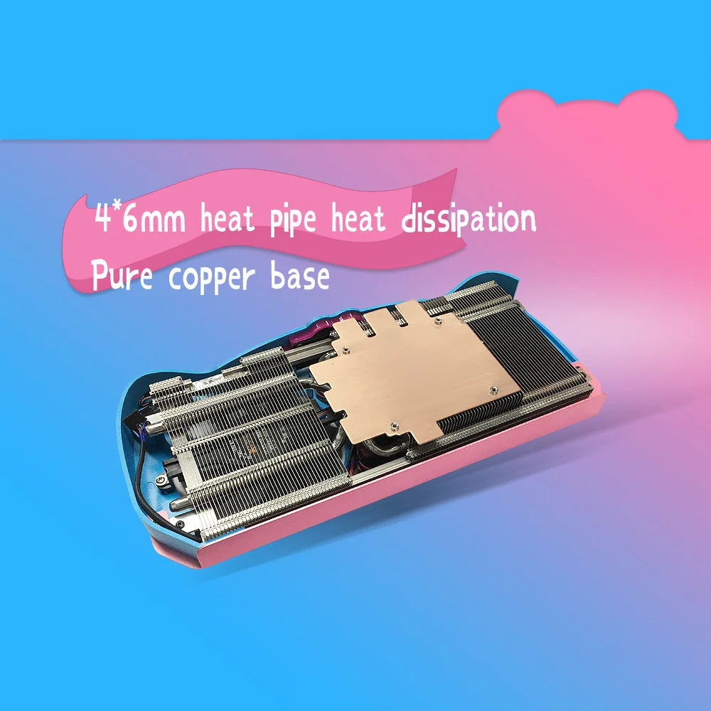 Yeston RX580 2048SP-8GD5 MA графическая карта Polaris 20 8 ГБ/256bit/GDDR5 1284 МГц низкое энергопотребление GPU дыхательный свет