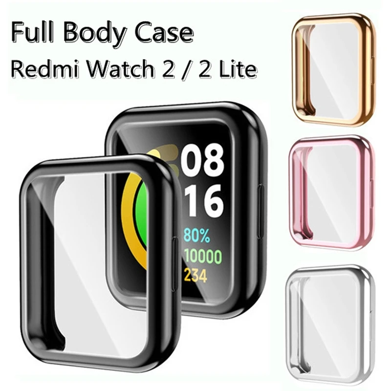 Clear Soft Case for Redmi Watch 2 Lite / Screen Protector Full Cover Cases Xiaomi 2lite Transparent Capa | Электроника