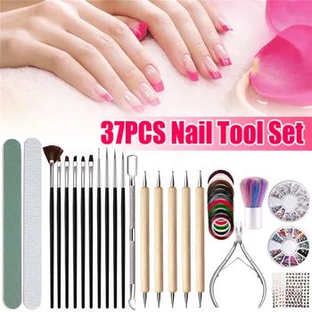 

37Pcs Stainless Tool Manicure Foot Care File Set Dead Hard Skin Callus Remover Scraper Pedicure Rasp Tools