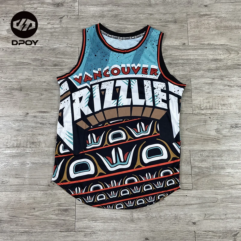 dpoy original design basketball vest Ja morant loose breathable Polyester Quick-dry men's sports fitness shirt art creativity basketball jerseys