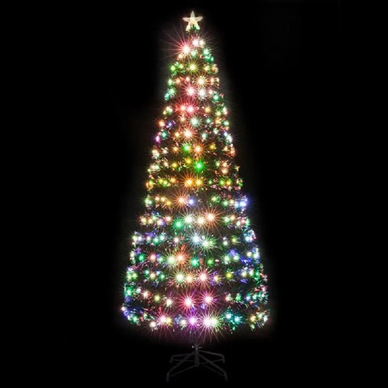 

Christmas tree Fiber optic LED Artificial Chrismas tree Green Flash Indoor Xmas trees gift christmas decorations for home 2019