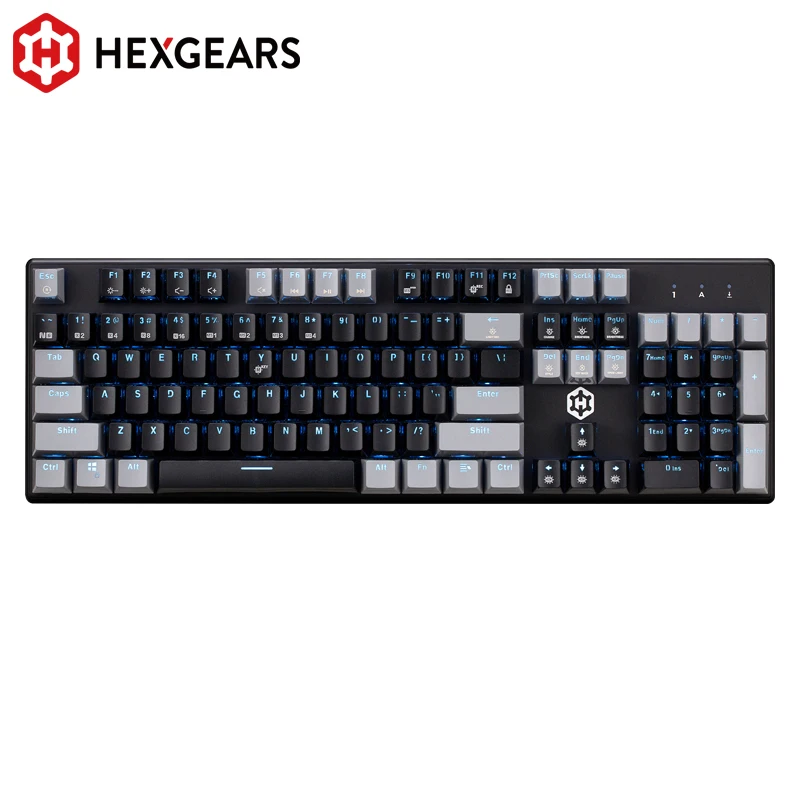 Hexgeards GK706 Механическая игровая клавиатура kailh MX Синий переключатель 104 ключ