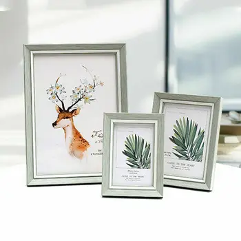 

Shabby Vintage Photo Frame Wooden SC Picture Poster Frame Oak Large Square Mult-Media Wedding Wall Decor All Sizes Home Decor