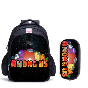 

16 Inch Hot Game Among Us Backpack Children School Bags Boys Girls Daily Travel Backpacks Cartoon Mochila School Gifts