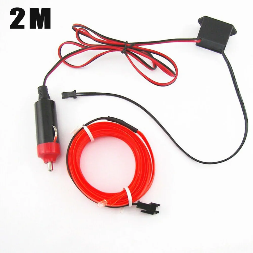 

2M Atmosphere lamp LED Car Interior Ambiance Fluorescent Cold 180 degree