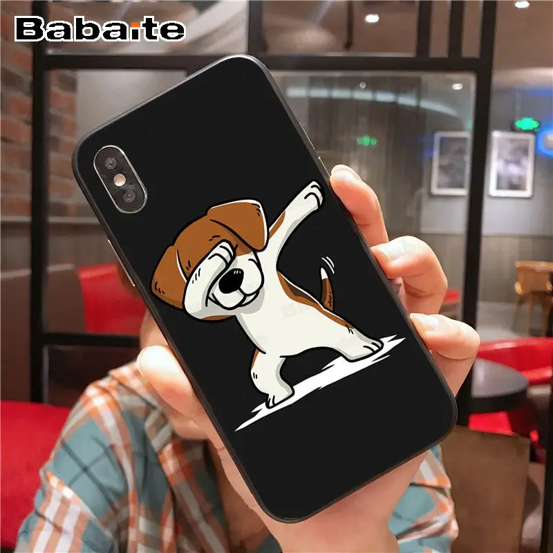 Для iphone 11pro max Beagle Dog силиконовый чехол черный мягкий чехол для телефона для iphone 6S 6plus 7plus 8 8Plus X Xs MAX 5 5S XR