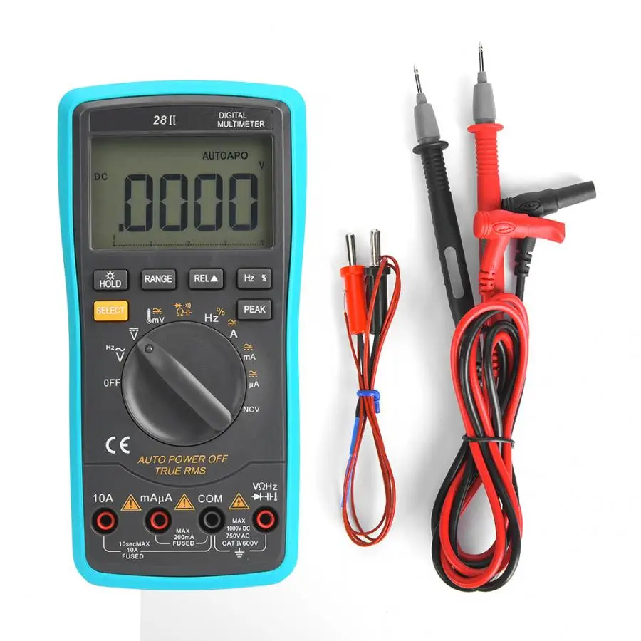 

Multimeter Multifunctional Automatic Intelligent Digital Handheld Screen Multimeter True RMS AC DC Voltage Current Meter