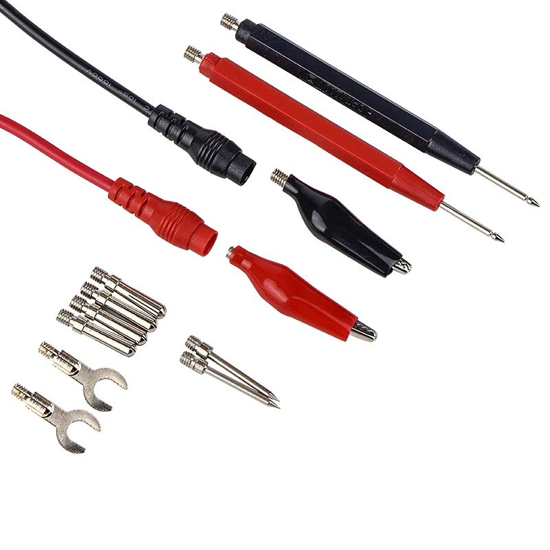 

QHTITEC Electrical Multimeter Probe Test Leads Set With Alligator Clips Test Hook Professional Test Probes Lead Kit 1000V 10A