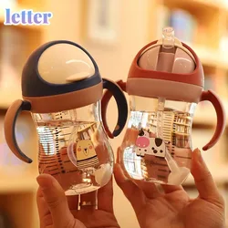 Bouteille Anti étouffement de 320ml pour bébé, petit Animal, infantile, apprendre à boire, tasses en paille, bouilloire pour nouveau nés 
